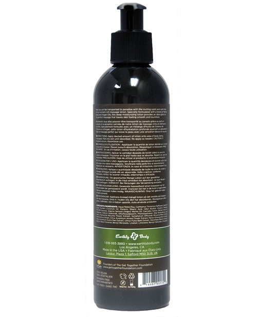 Earthly Body Hemp Seed Massage Lotion - 8 Oz Naked In The Woods Massage Oils, Lotions, Creams & Gels - Tophatter Daily Deals