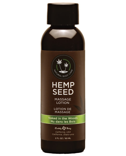 Earthly Body Hemp Seed Massage Lotion - 2 Oz Naked In The Woods Default Title Massage Oils, Lotions, Creams & Gels - Tophatter Daily Deals