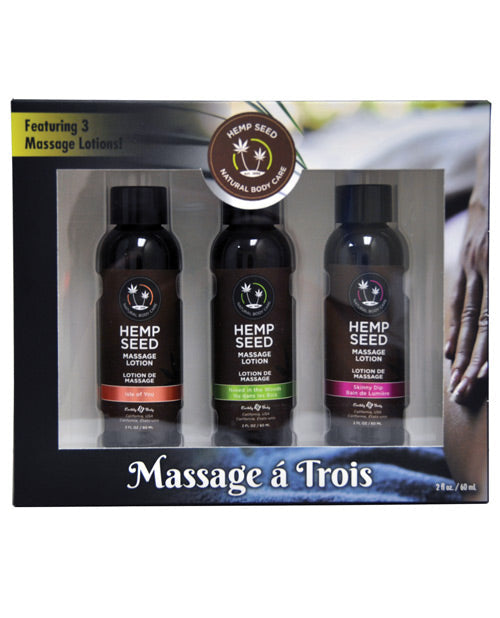 Earthly Body Massage Trio - 2 Oz Isle, Skinny & Naked Default Title Setting The Mood - Tophatter Daily Deals