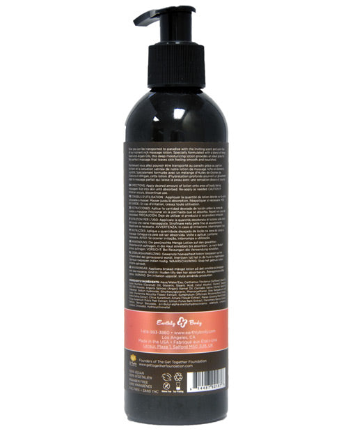 Earthly Body Massage Lotion - 8 Oz Isle Of You Massage Oils, Lotions, Creams And Gels - Tophatter Daily Deals