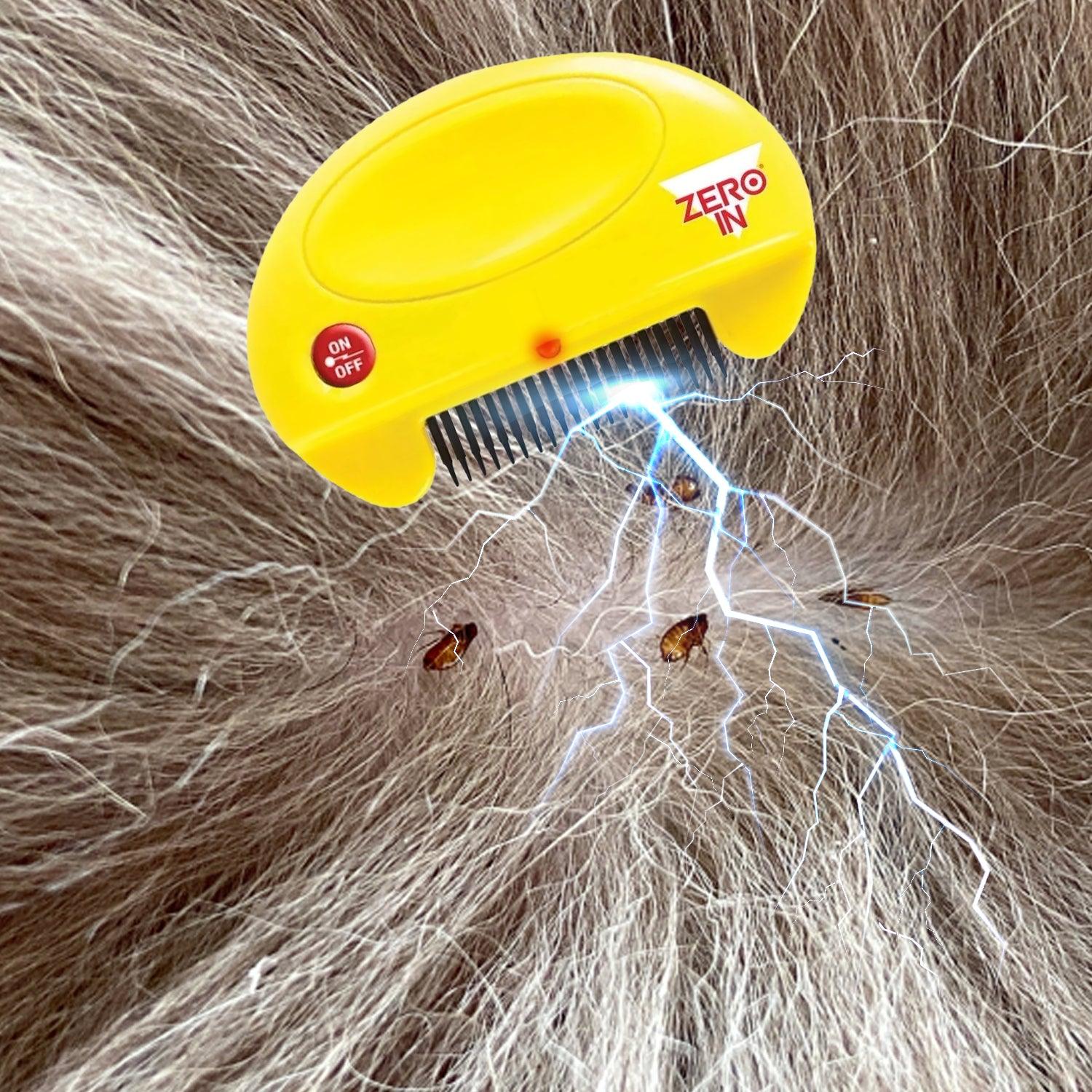 Electric Flea Combs - Flea Killer Electric Comb for Pet Cats Dogs Kills Eggs Fleas Safe Effective No Chemical Comb Personal Care - Tophatter Daily Deals