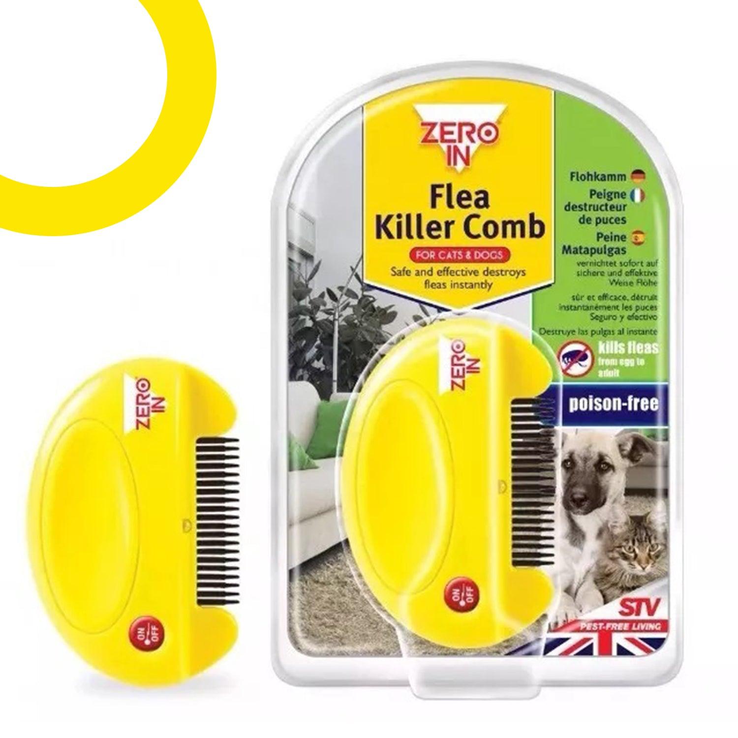 Electric Flea Combs - Flea Killer Electric Comb for Pet Cats Dogs Kills Eggs Fleas Safe Effective No Chemical Comb Personal Care - Tophatter Daily Deals
