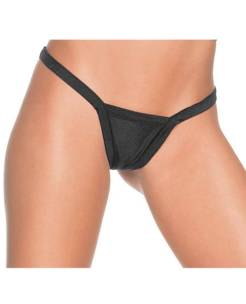 Deep V Back Thong Black O-s Default Title Undergarments - Tophatter Daily Deals