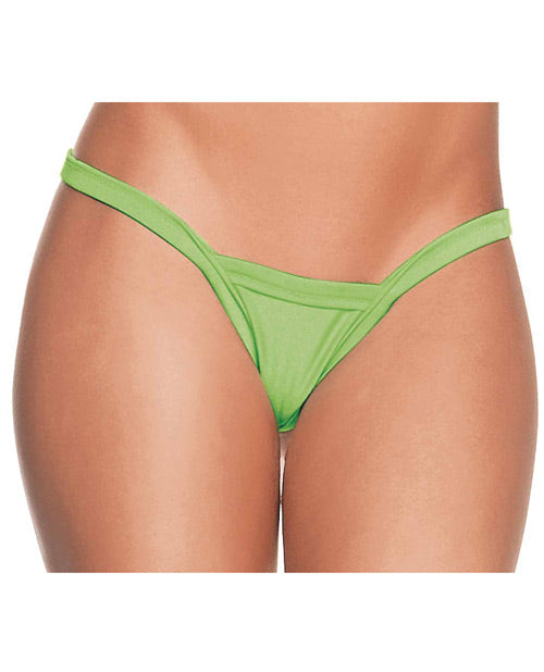 Deep V Back Thong Lime O-s Default Title Undergarments - Tophatter Daily Deals