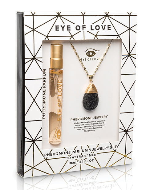 Eye Of Love Pheromone Parfum Necklace Drop - 10 Ml Gold Setting The Mood - Tophatter Daily Deals