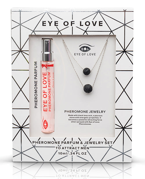 Eye Of Love Pheromone Parfum Necklace Double Drop - 10 Ml Silver Default Title Setting The Mood - Tophatter Daily Deals