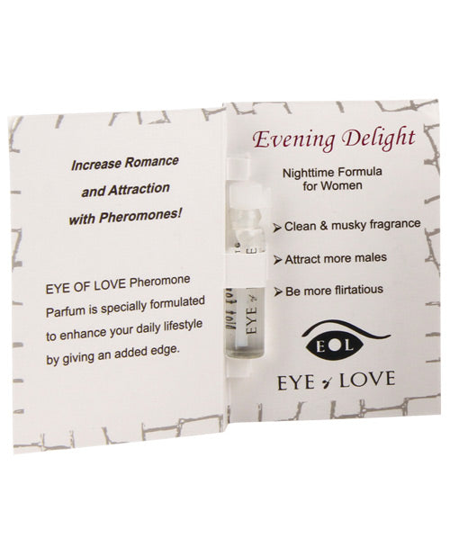 Eye Of Love Pheromone Parfum Sample - 1 Ml Evening Delight Setting The Mood - Tophatter Daily Deals
