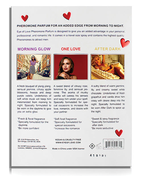 Eye Of Love Pheromone Parfum Set - Set Of 3 Setting The Mood - Tophatter Daily Deals