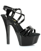 Ellie Shoes Dreamer 6" Stiletto W-2" Platform Black Eight Default Title Foot Wear - Tophatter Daily Deals