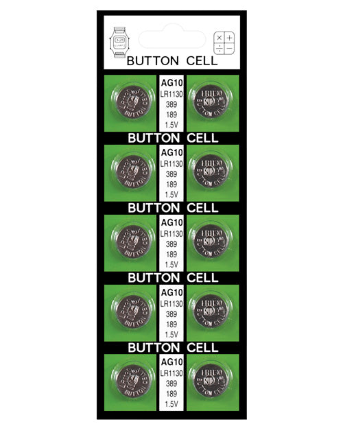 Batteries Ag10 - Card Of 10 Default Title Batteries - Tophatter Daily Deals