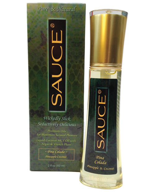 Sauce Coconut Massage Oil - 2 Oz Pina Colada Default Title Massage Oils, Lotions, Creams And Gels - Tophatter Daily Deals