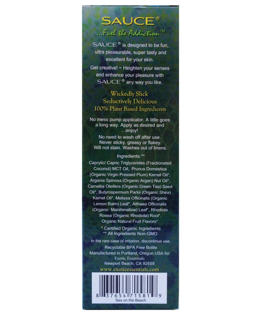 Sauce Coconut Massage Oil - 2 Oz Sex On The Beach Massage Oils, Lotions, Creams And Gels - Tophatter Daily Deals