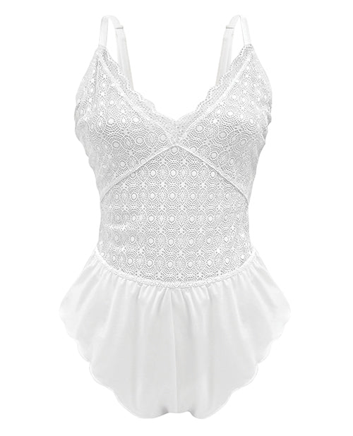 Premiere Lace Romper White 1x All Undergarments - Tophatter Daily Deals