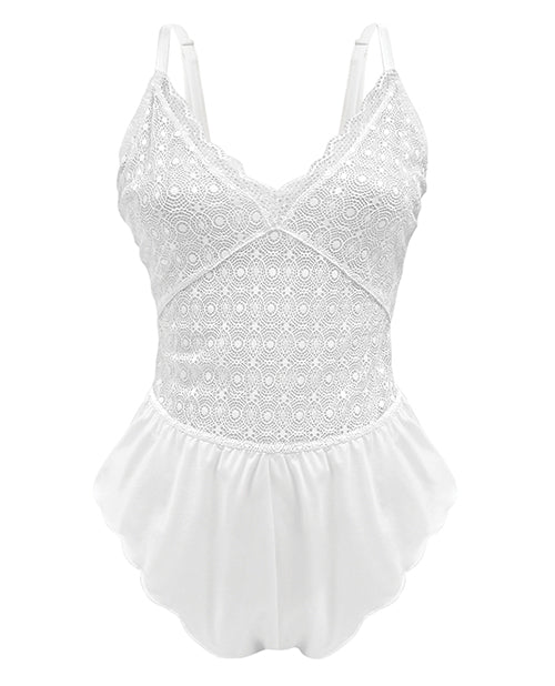 Premiere Lace Romper White 2x All Undergarments - Tophatter Daily Deals