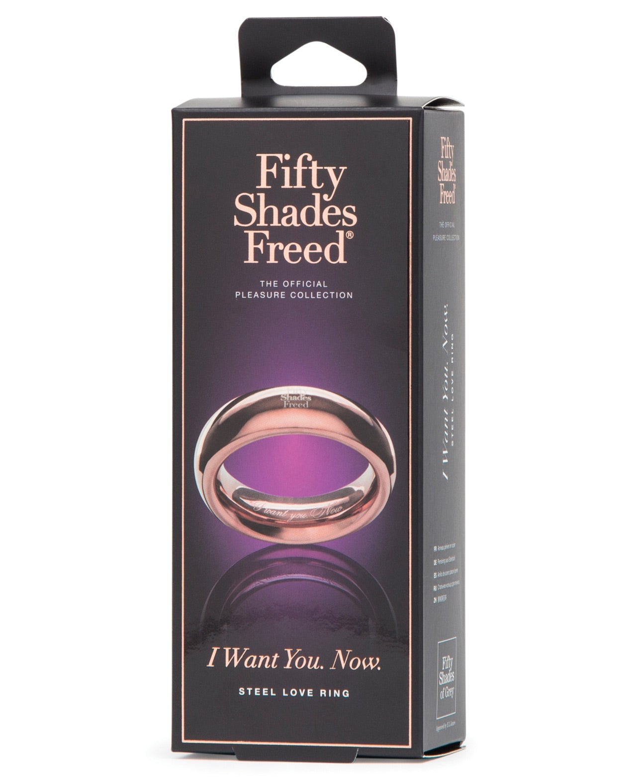 Fifty Shades Freed I Want You Now Steel Love Ring Default Title Fifty Shades Of Grey - Tophatter Daily Deals