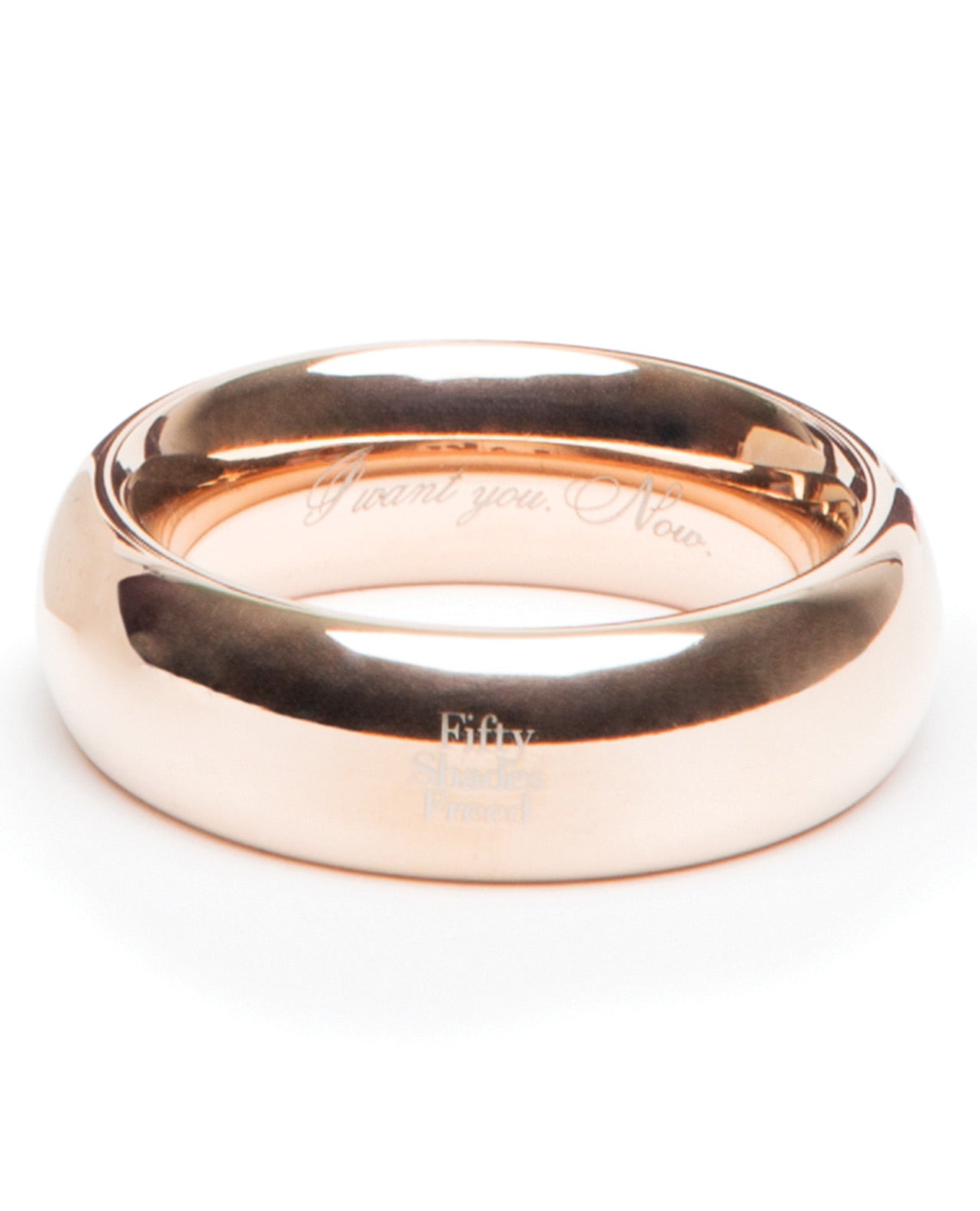Fifty Shades Freed I Want You Now Steel Love Ring Fifty Shades Of Grey - Tophatter Daily Deals