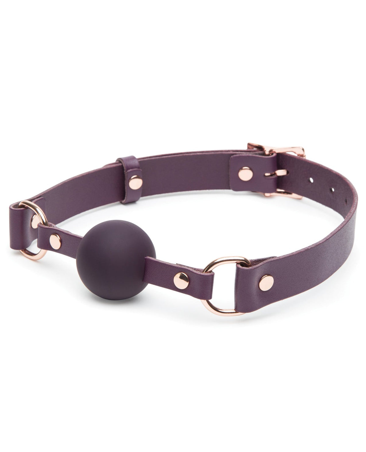 Fifty Shades Cherished Collection Leather Ball Gag Default Title Fifty Shades Of Grey - Tophatter Daily Deals