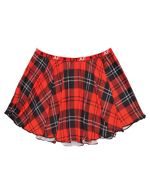 Vibes Lit Af Skirt Plaid L-xl All Undergarments - Tophatter Daily Deals