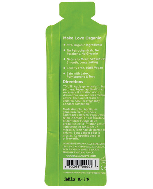 Good Clean Love Almost Naked Organic Personal Lubricant - 5 Ml Foil Lubes - Tophatter Daily Deals