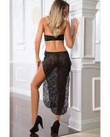 Shoulder Baring Laced Night Dress Black O-s All Undergarments - Tophatter Daily Deals