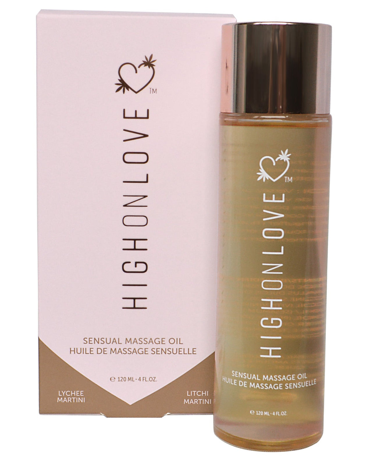 High On Love Hemp Massage Oil - Lychee Martini Default Title Massage Oils, Lotions, Creams And Gels - Tophatter Daily Deals