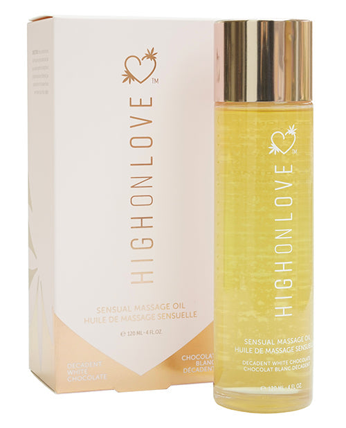 High On Love Hemp Massage Oil - Decadent White Chocolate Default Title Massage Oils, Lotions, Creams And Gels - Tophatter Daily Deals