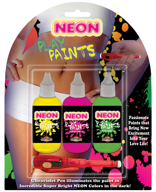 Neon Body Paints - 3 Pack Default Title Body Fun - Tophatter Daily Deals