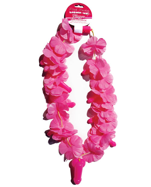 Light Up Flower Pecker Necklace - Pink Default Title Bachelorette & Party Supplies - Tophatter Daily Deals