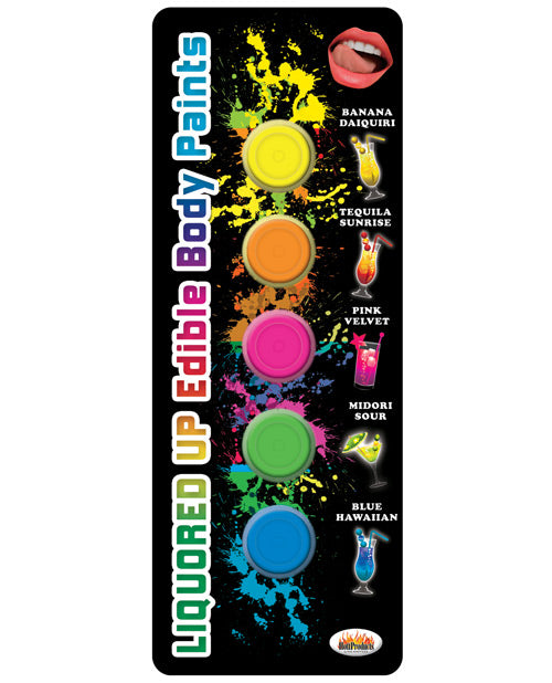 Liquored Up Edible Body Paints - 1.76 Oz Asst. Flavors Pack Of 5 Default Title Body Fun - Tophatter Daily Deals
