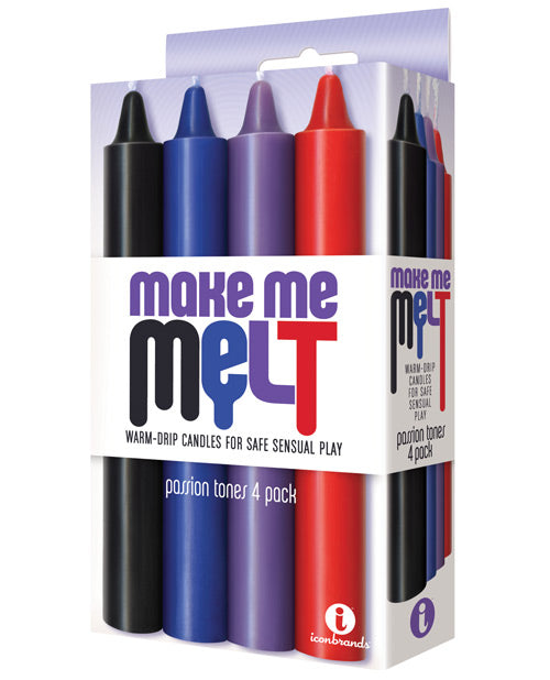 The 9's Make Me Melt Sensual Warm Drip Candles - Passion Tones Pack Of 4 Default Title Setting The Mood - Tophatter Daily Deals