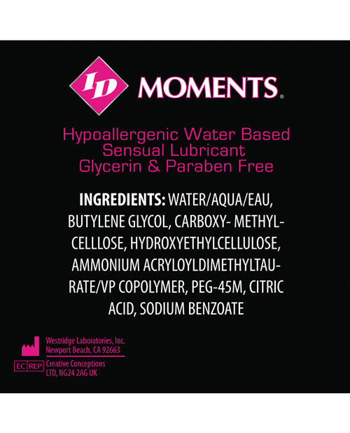 Id Moments Water Based Lubricant - 1 Oz Pocket Bottle Lubes - Tophatter Daily Deals