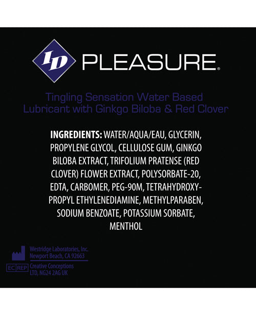 Id Pleasure Waterbased Tingling Lubricant - 17 Oz Pump Bottle Lubes - Tophatter Daily Deals
