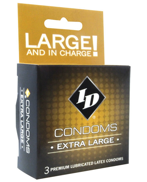 Id Extra Large Condoms - Box Of 3 Default Title Condoms - Tophatter Daily Deals