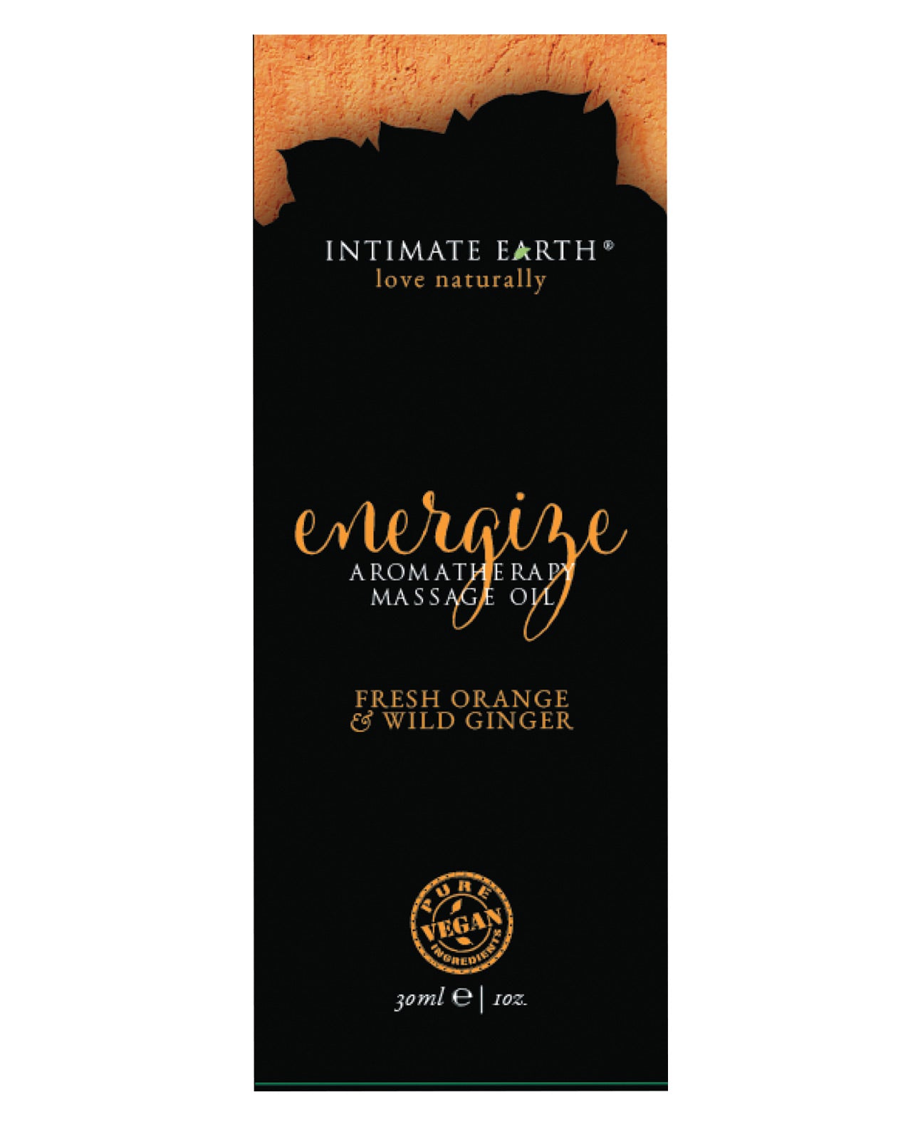 Intimate Earth Energize Massage Oil Foil - 30ml Orange & Wild Ginger Default Title Massage Oils, Lotions, Creams And Gels - Tophatter Daily Deals