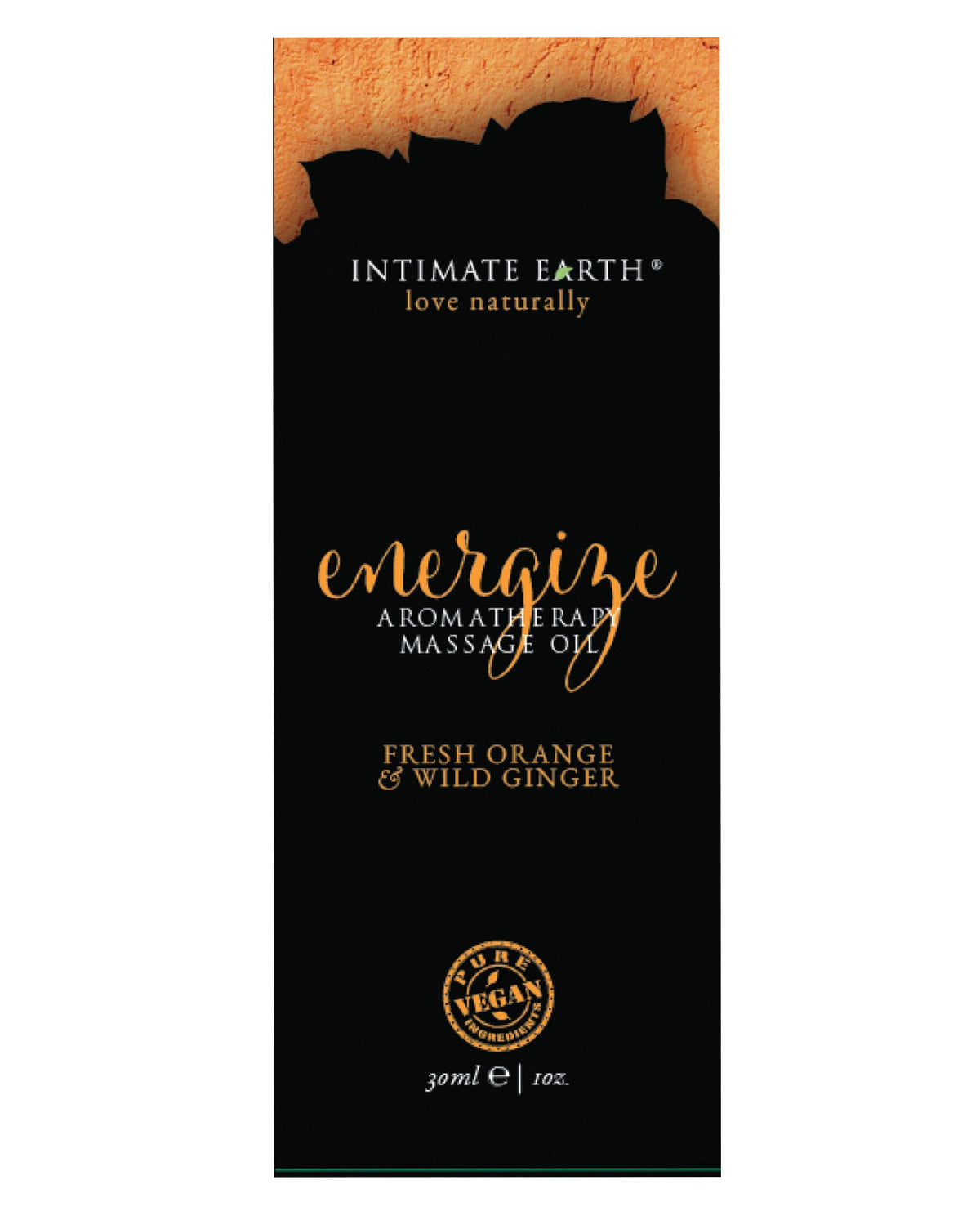 Intimate Earth Energize Massage Oil Foil - 30ml Orange & Wild Ginger Default Title Massage Oils, Lotions, Creams And Gels - Tophatter Daily Deals