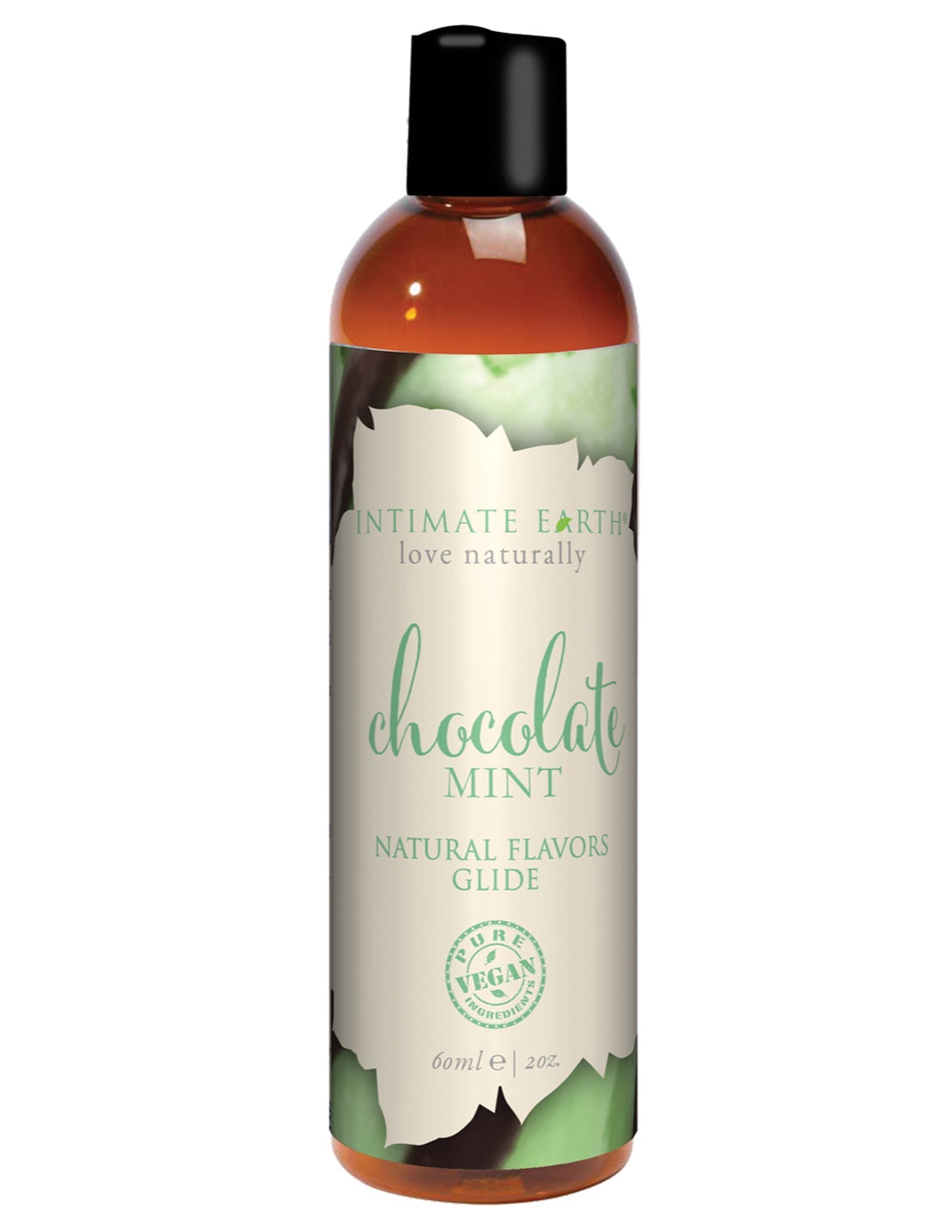 Intimate Earth Natural Flavors Glide - 60 Ml Chocolate Mint Default Title Massage Oils, Lotions, Creams And Gels - Tophatter Daily Deals