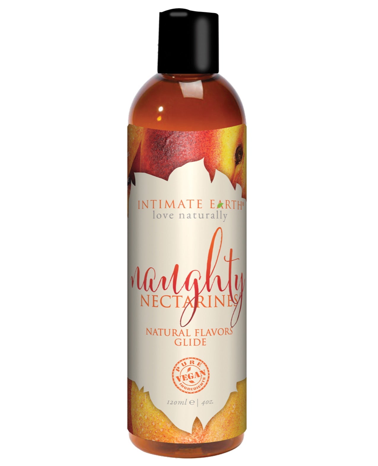 Intimate Earth Natural Flavors Glide - 120 Ml Naughty Nectarines Default Title Massage Oils, Lotions, Creams And Gels - Tophatter Daily Deals