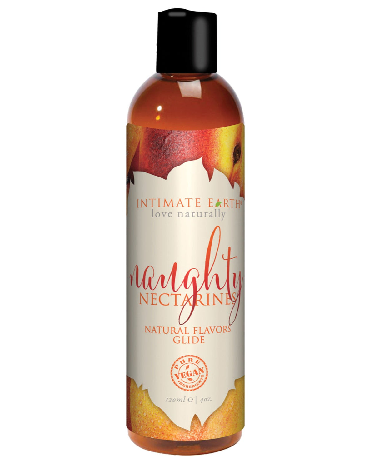 Intimate Earth Natural Flavors Glide - 120 Ml Naughty Nectarines Default Title Massage Oils, Lotions, Creams And Gels - Tophatter Daily Deals