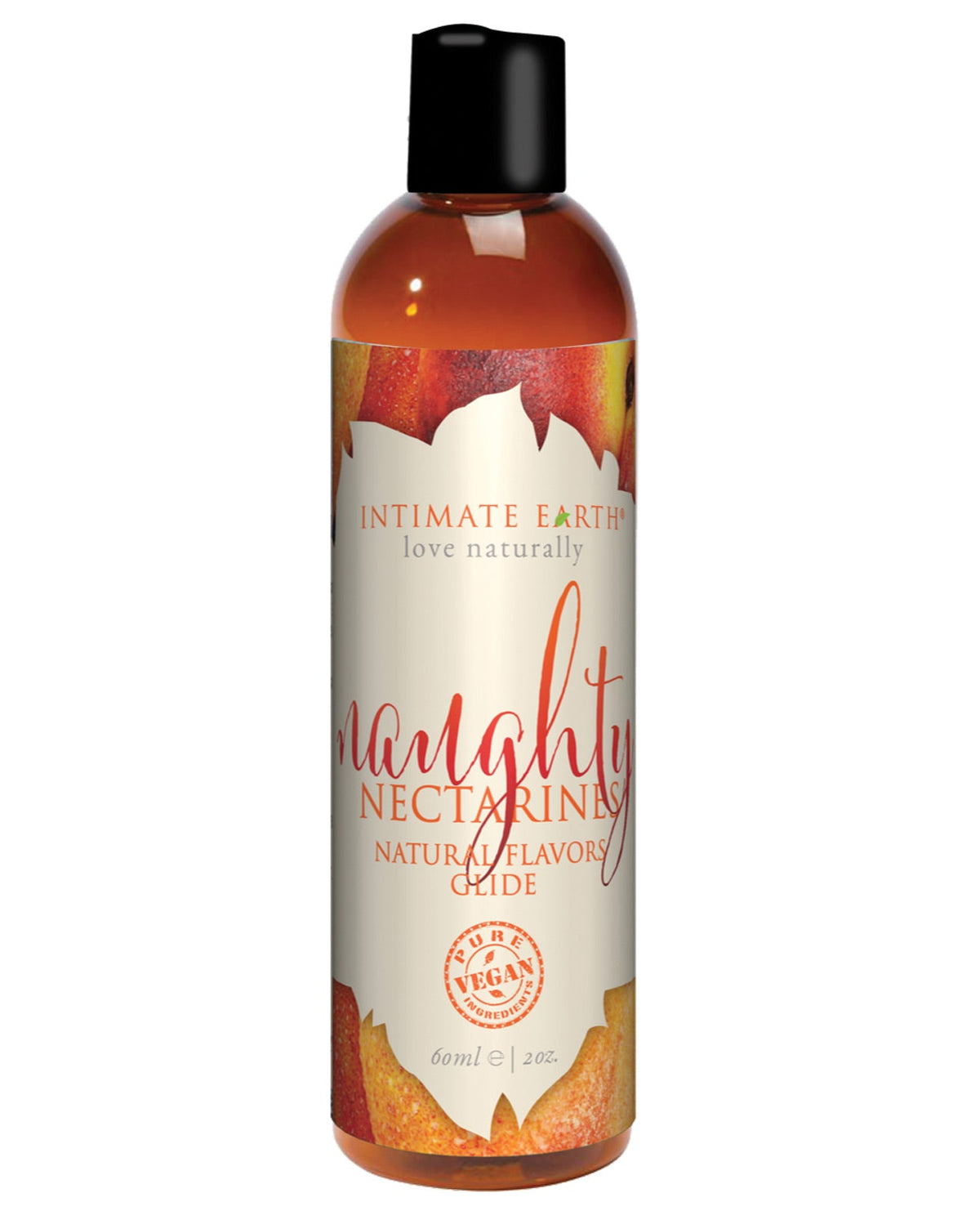 Intimate Earth Natural Flavors Glide - 60 Ml Naughty Nectarines Default Title Massage Oils, Lotions, Creams And Gels - Tophatter Daily Deals