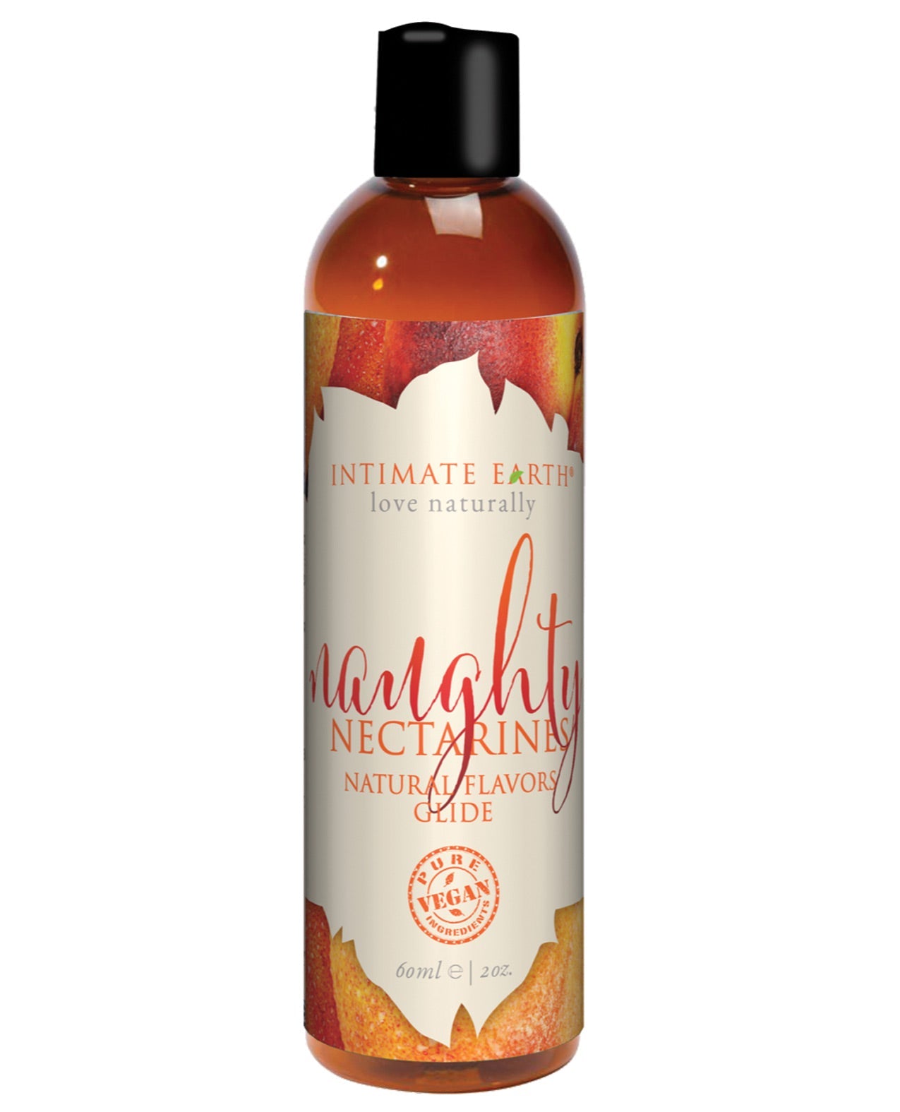 Intimate Earth Natural Flavors Glide - 60 Ml Naughty Nectarines Default Title Massage Oils, Lotions, Creams And Gels - Tophatter Daily Deals