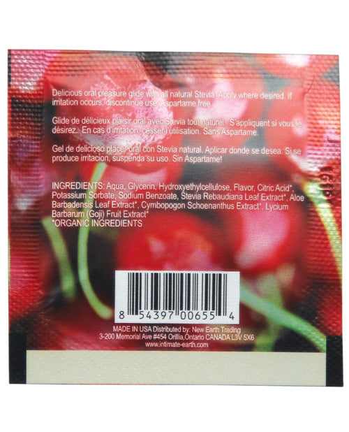 Intimate Earth Lubricant Wild Cherries - Foil Lubes - Tophatter Daily Deals