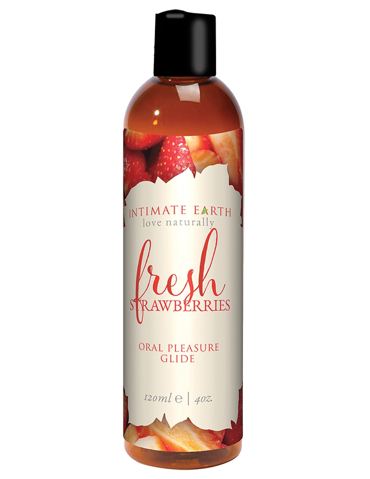 Intimate Earth Natural Flavors Glide - 120 Ml Fresh Strawberries Default Title Massage Oils, Lotions, Creams And Gels - Tophatter Daily Deals