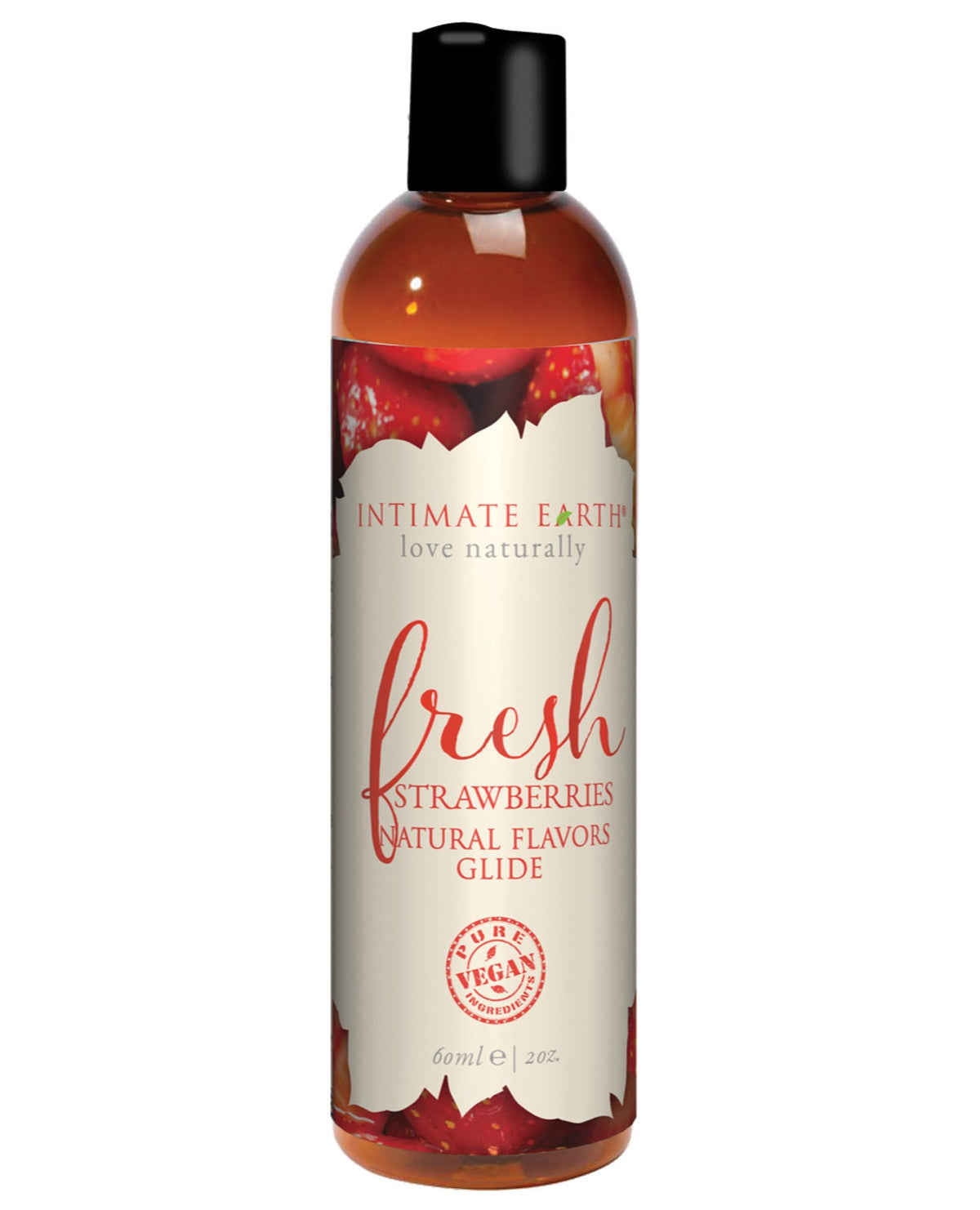 Intimate Earth Natural Flavors Glide - 60 Ml Fresh Strawberries Default Title Massage Oils, Lotions, Creams And Gels - Tophatter Daily Deals