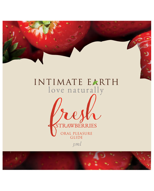 Intimate Earth Lubricant Fresh Strawberries - 3 Ml Foil Default Title Lubes - Tophatter Daily Deals