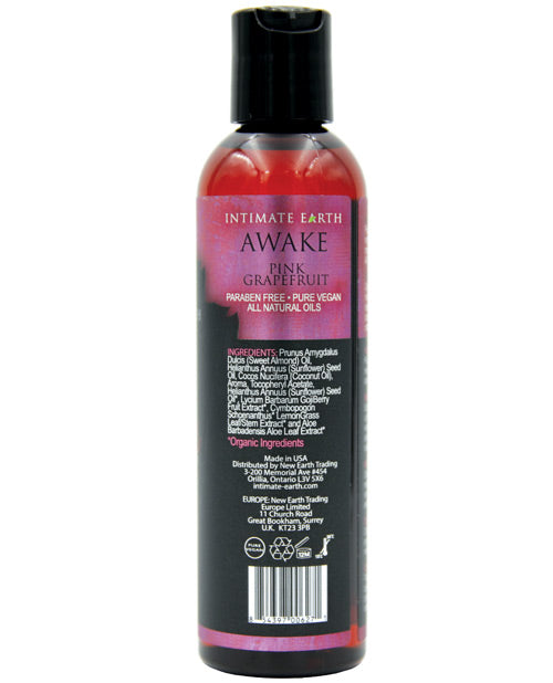 Intimate Earth Awake Massage Oil - 120 Ml Black Pepper & Pink Grapefruit Massage Oils, Lotions, Creams And Gels - Tophatter Daily Deals