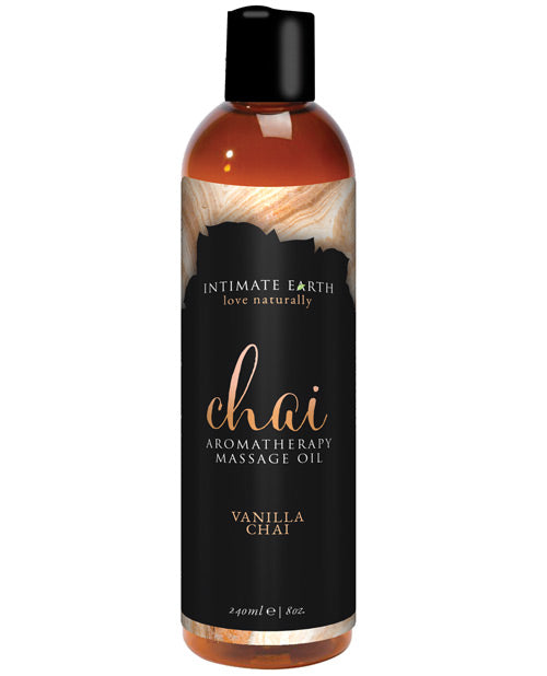Intimate Earth Chai Massage Oil - 240 Ml Vanilla & Chai Default Title Massage Oils, Lotions, Creams And Gels - Tophatter Daily Deals