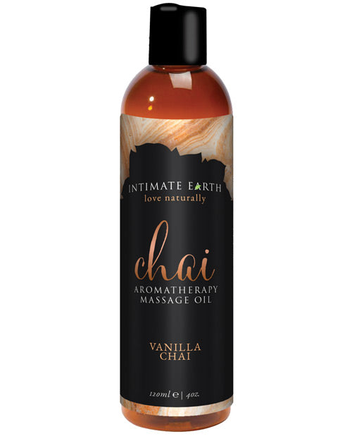 Intimate Earth Chai Massage Oil - 120 Ml Vanilla & Chai Default Title Massage Oils, Lotions, Creams And Gels - Tophatter Daily Deals