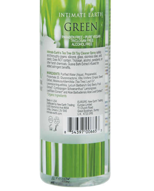 Intimate Earth Green Tea Tree Oil Toy Cleaner Spray - 4.2oz Protection - Tophatter Daily Deals