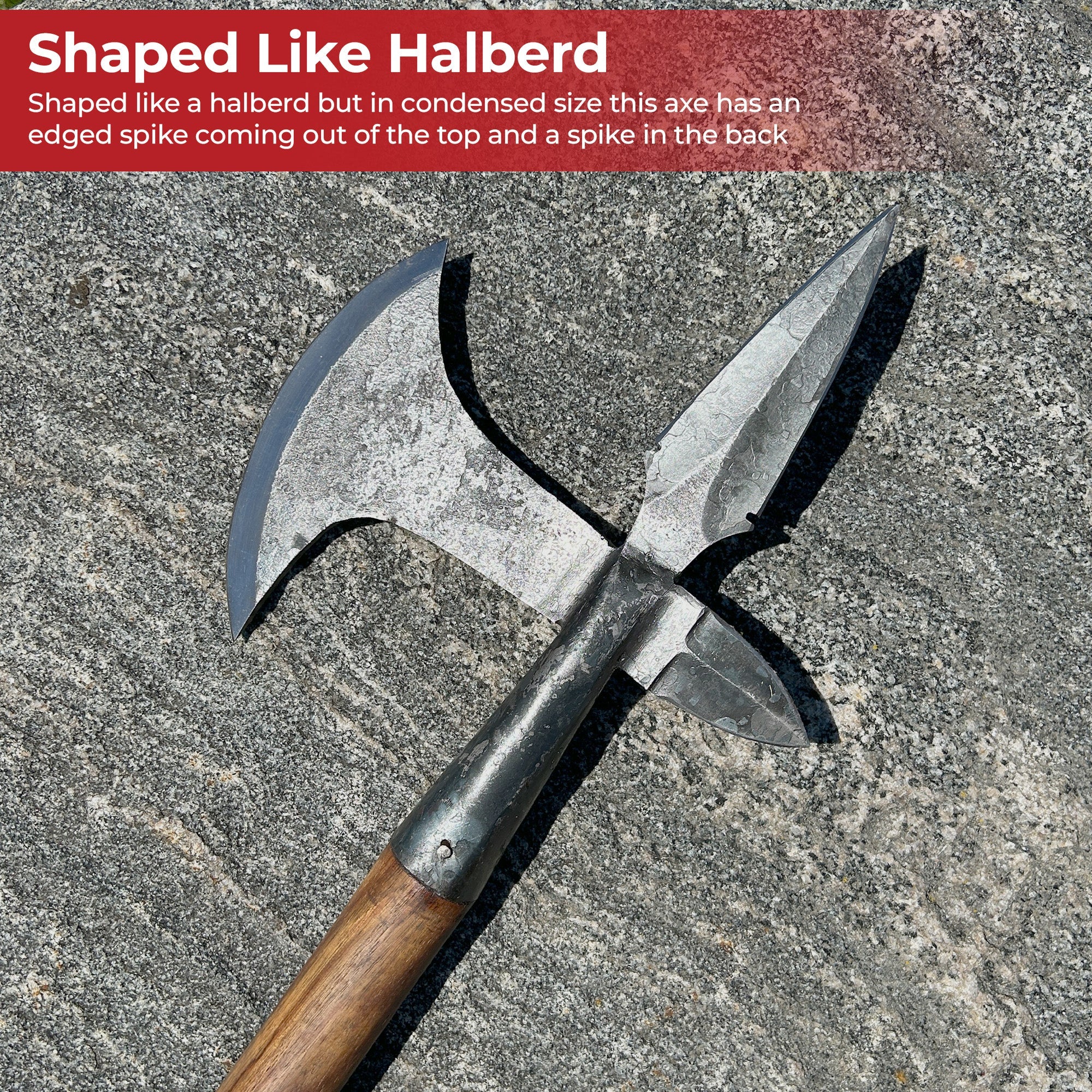 Elite Medieval Cavalry Hand Forged Battle Axe historical period - Tophatter Daily Deals