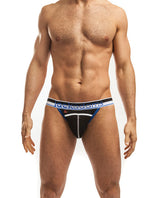 Jack Adams Kenetic Punch Hole Jockstrap Jockstrap Black-blue Xl Default Title Undergarments - Tophatter Daily Deals